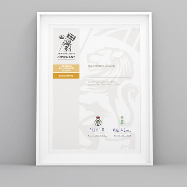 Armed Forces Covenant Certificate