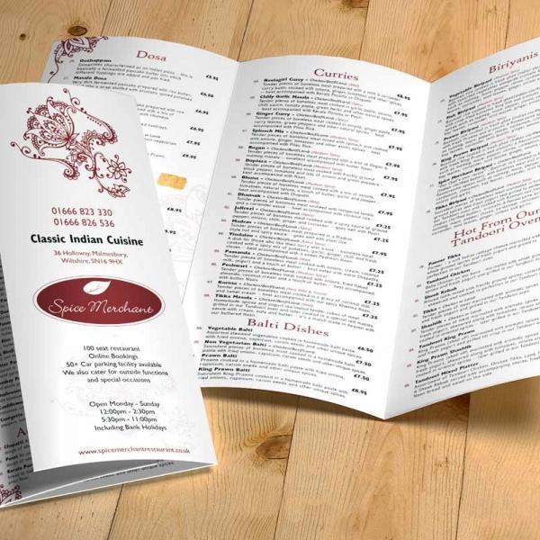Spice Merchant Malmesbury Menu